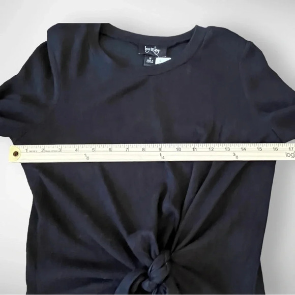 BY & BY Women's Black Long Sleeve Knit Dress With Tie Waist Medium | NWT‎ - Picture 9 of 12